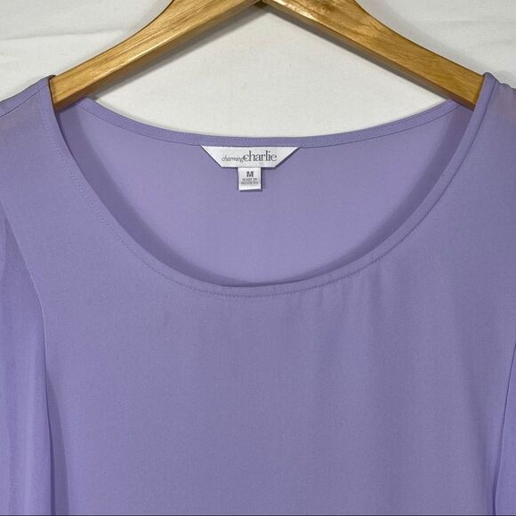 Charming Charlie Purple Women's Blouse - Picture 5 of 10
